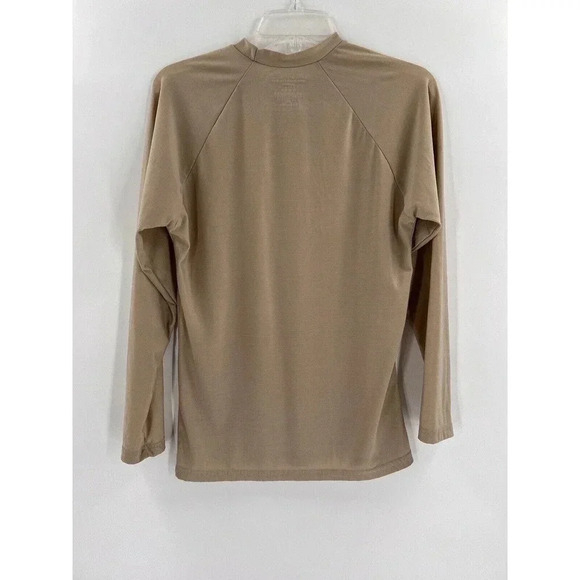 Dri-Duke Mens Moisture Control XLarge Long Sleeve Compression Shirt Tan Beige - Picture 3 of 6